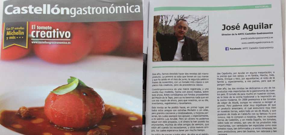 Presentación de la revista de Castellón Gastronómica "El Tomate Creativo"